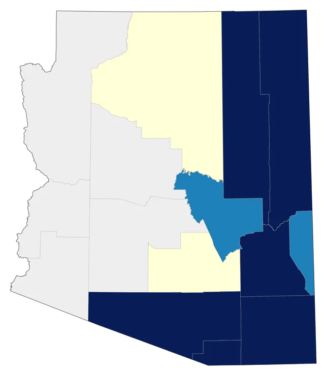Scaled Quail county map