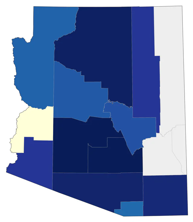 Scissor-tailed Flycatcher county map