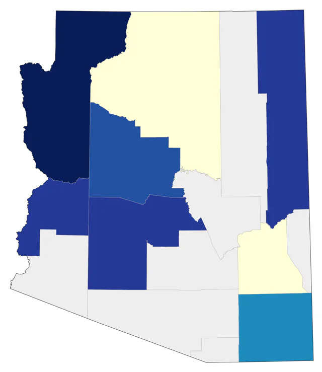 Short-billed Gull county map