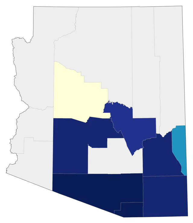 Short-tailed Hawk county map