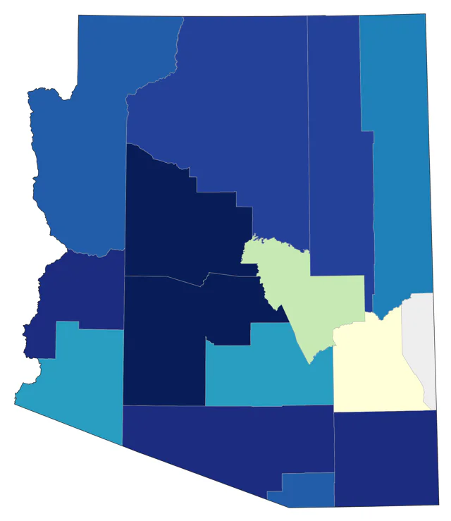 Surf Scoter county map