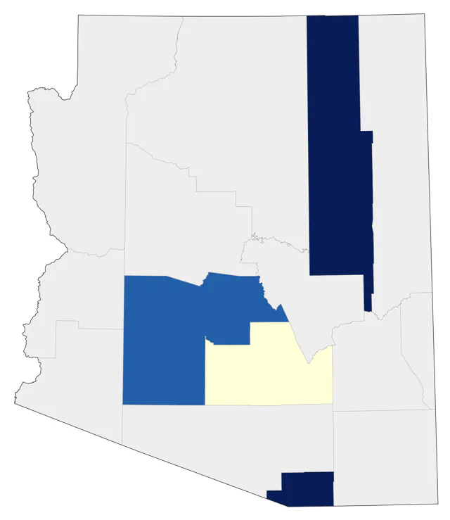 Swallow-tailed Kite county map