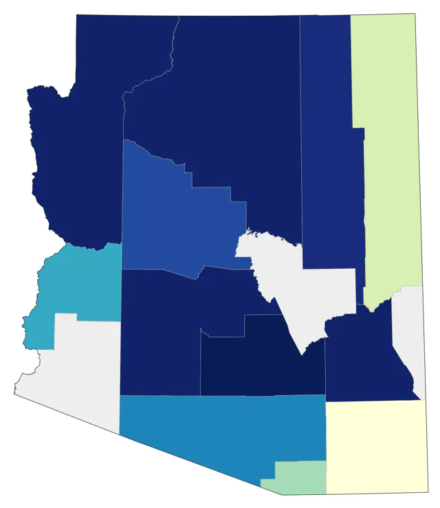 Trumpeter Swan county map