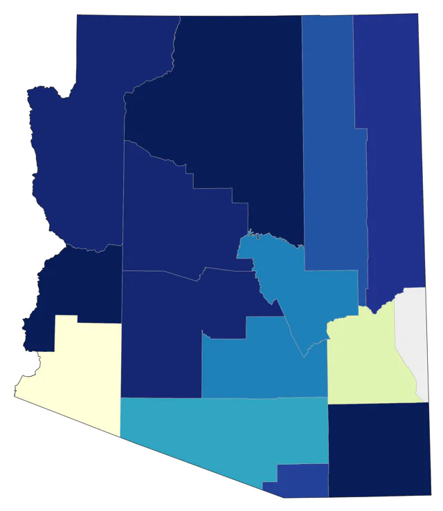 Tundra Swan county map