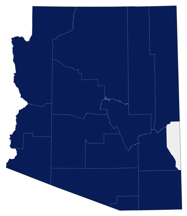 Virginia Rail county map