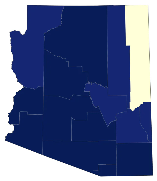 Western Cattle-Egret county map