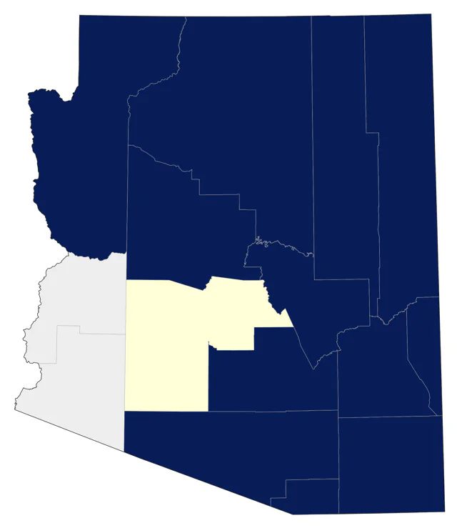 Wild Turkey county map