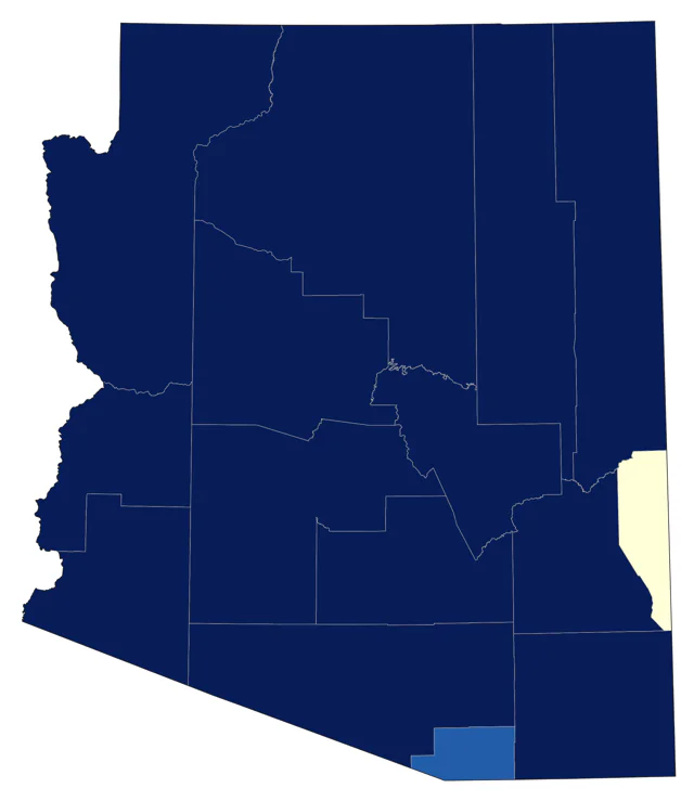 Wilson's Phalarope county map