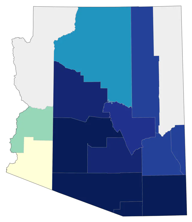 Winter Wren county map