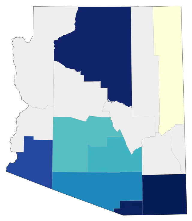 Wood Thrush county map