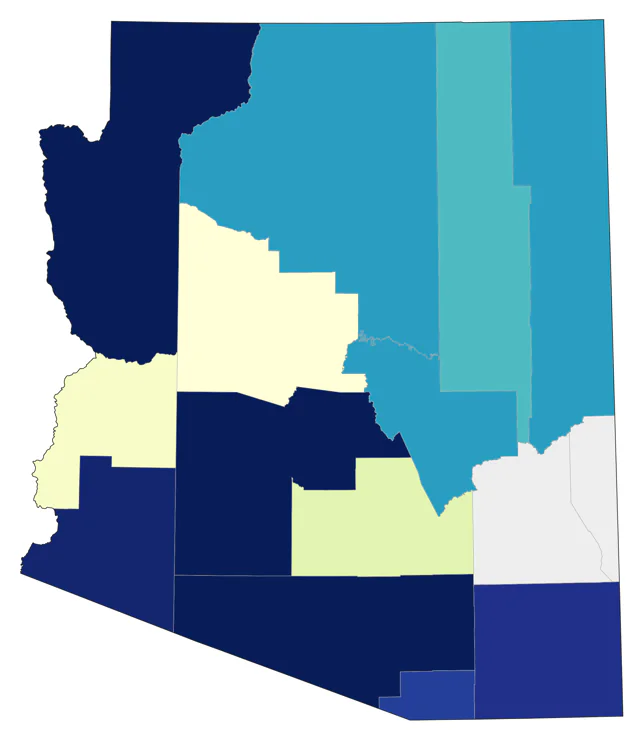 Worm-eating Warbler county map