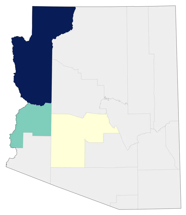 Yellow-billed Loon county map