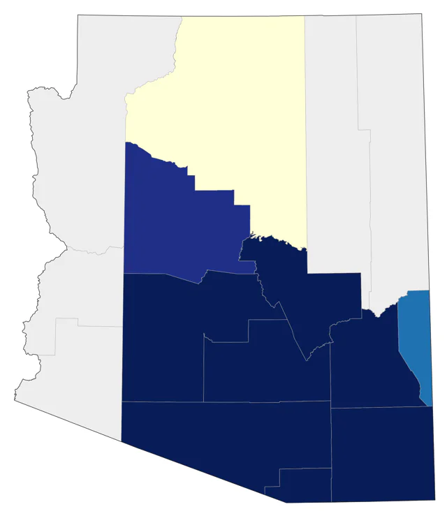 Yellow-eyed Junco county map