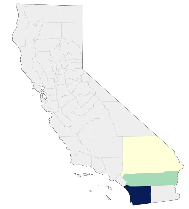 American Woodcock county map