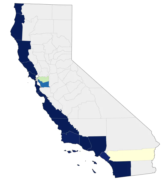 Ancient Murrelet county map
