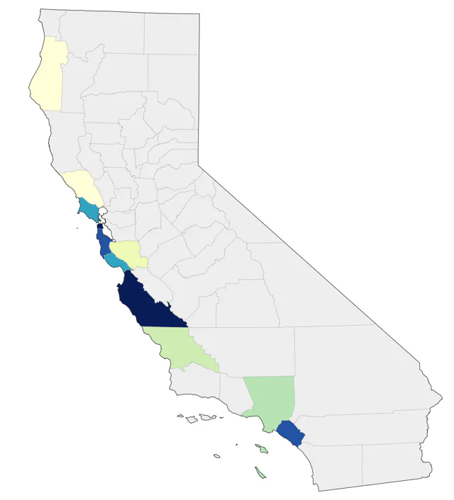 Arctic Loon county map