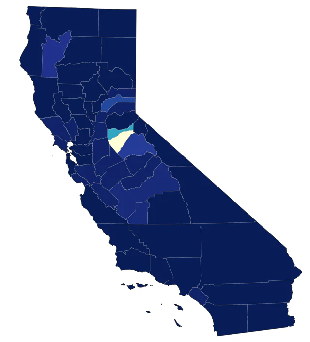 Bank Swallow county map