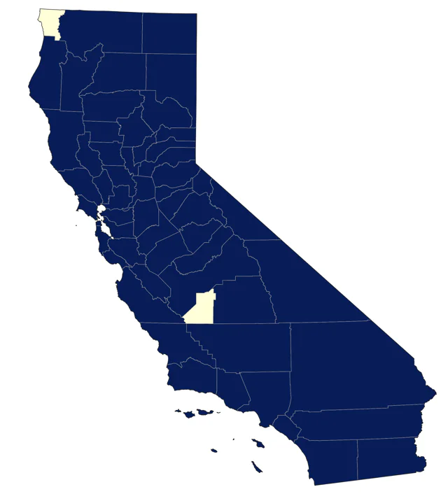 Blue-gray Gnatcatcher county map
