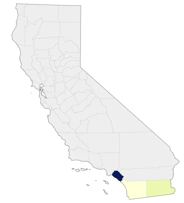 Bridled Tern county map