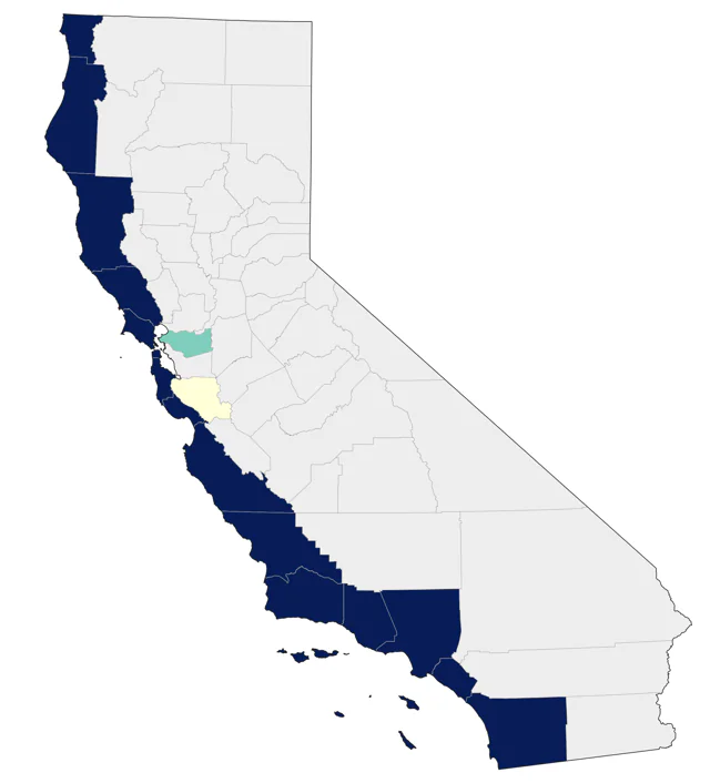 Cassin's Auklet county map