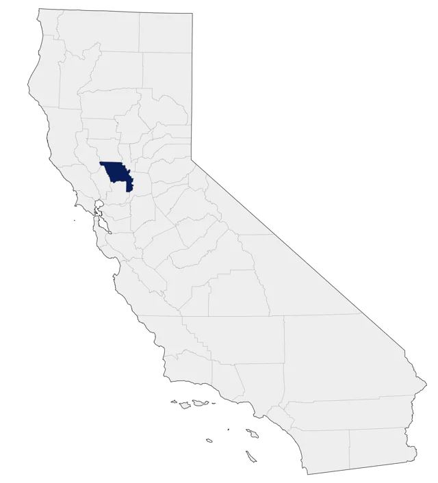 Citrine Wagtail county map