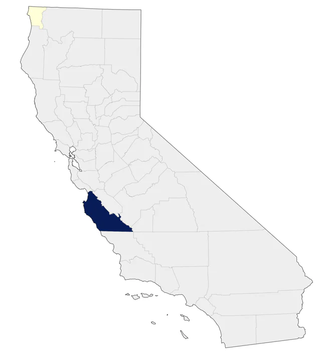 Common Eider county map