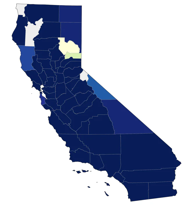 Common Gallinule county map