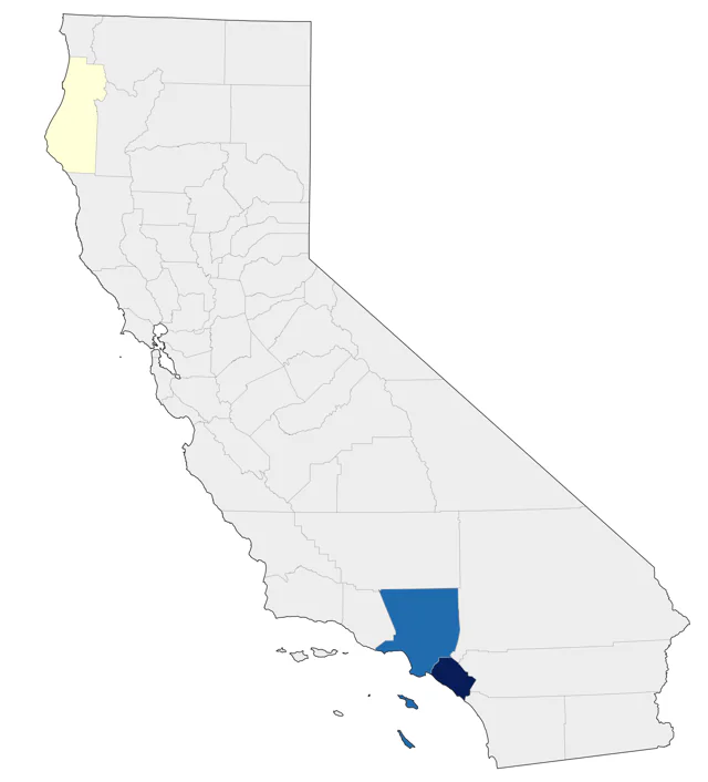 Common Hill Myna county map