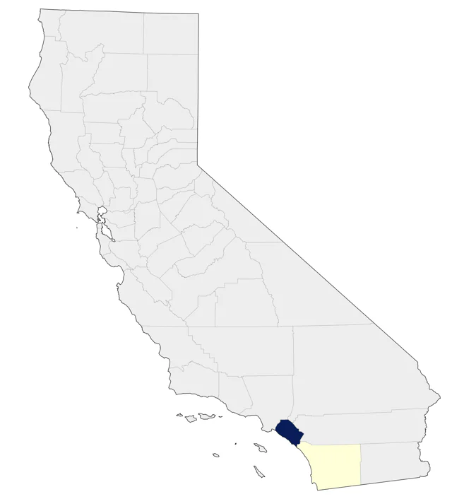 Crimson Rosella county map