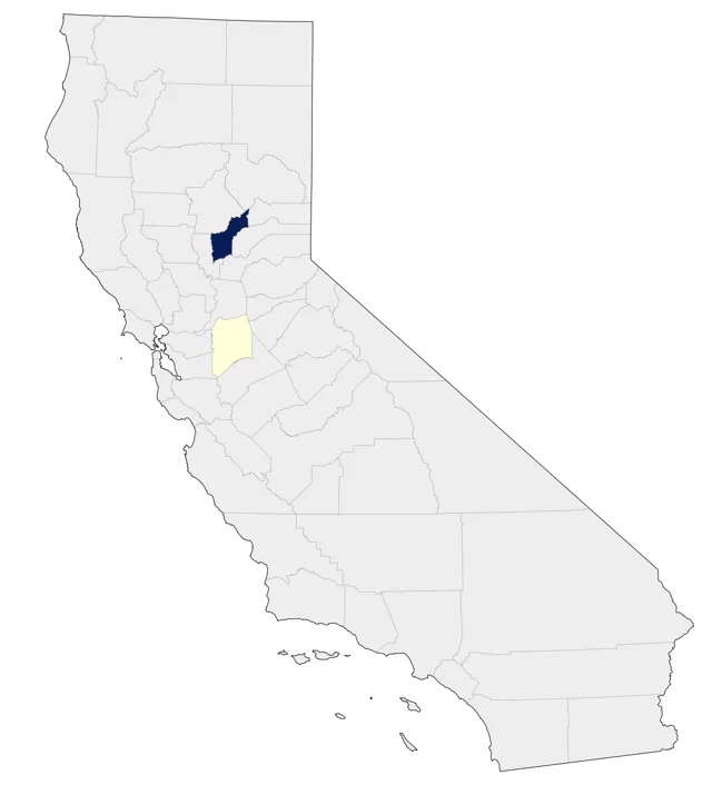 Demoiselle Crane county map