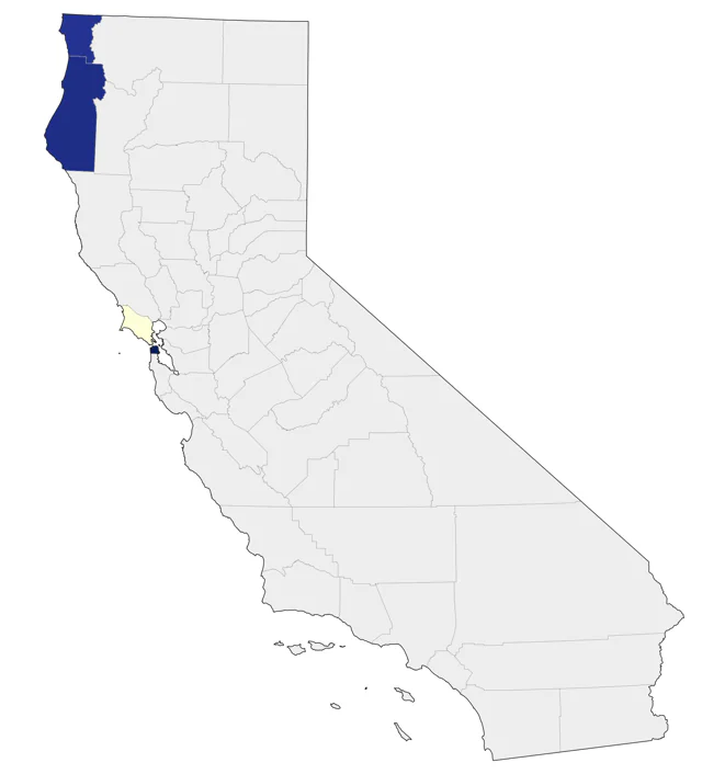 Eurasian Skylark county map