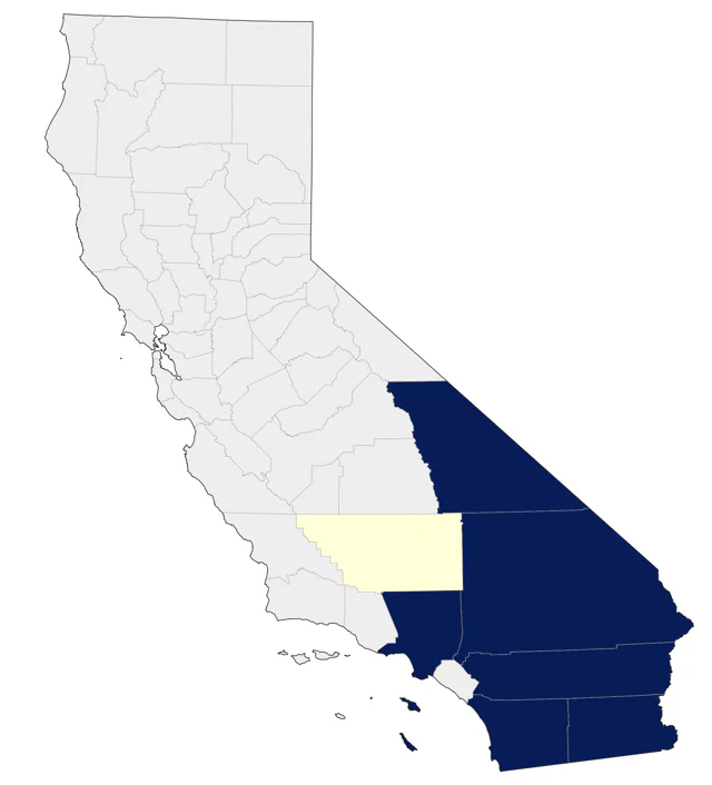 Gambel's Quail county map