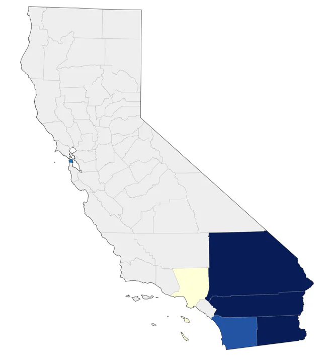 Gila Woodpecker county map