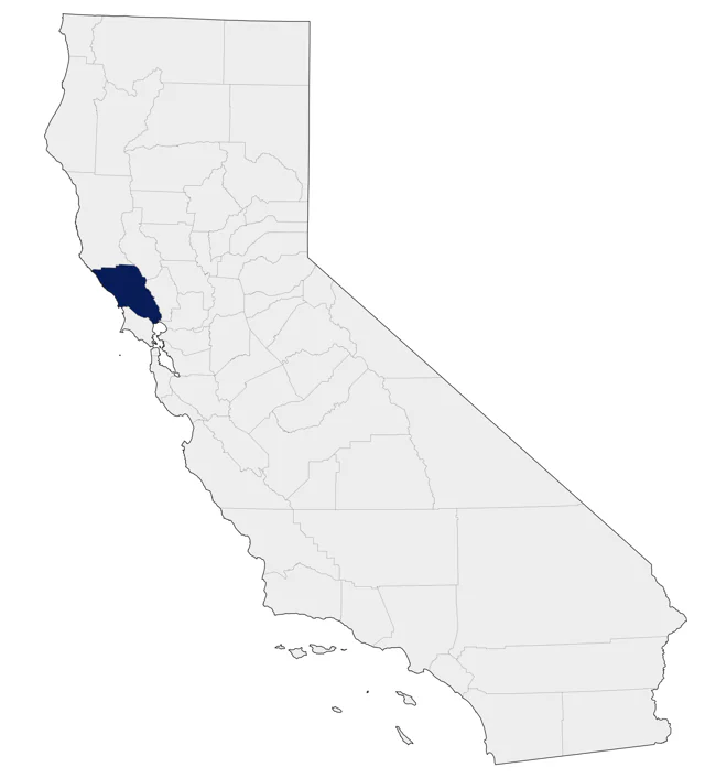 Gray Go-away-bird county map