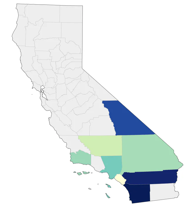 Groove-billed Ani county map