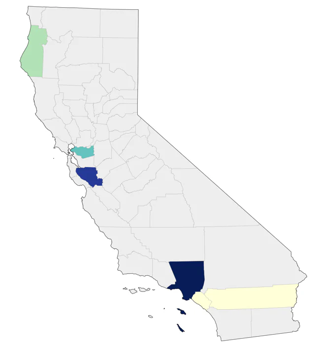 Island Canary county map