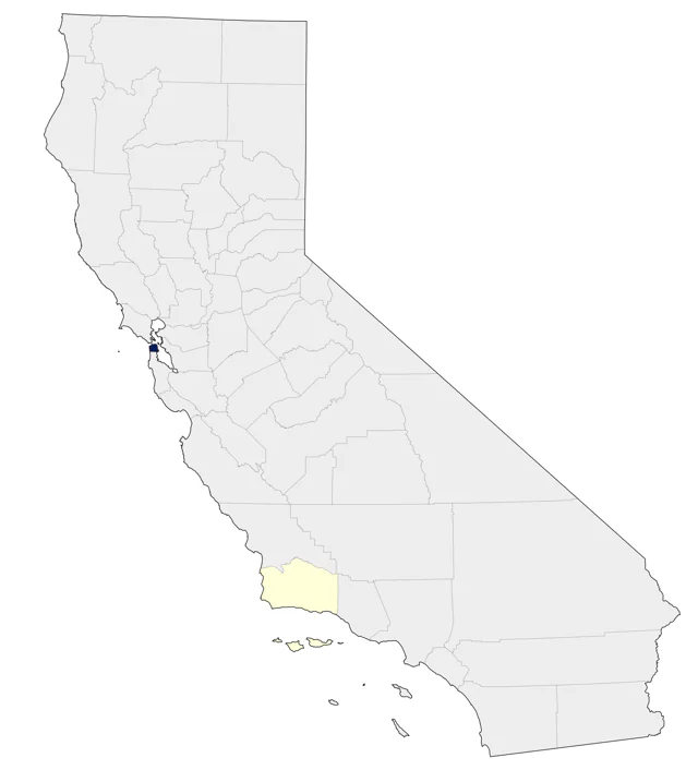 Jouanin's Petrel county map