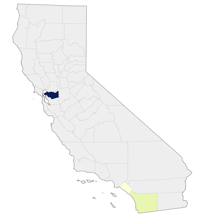 Keel-billed Toucan county map