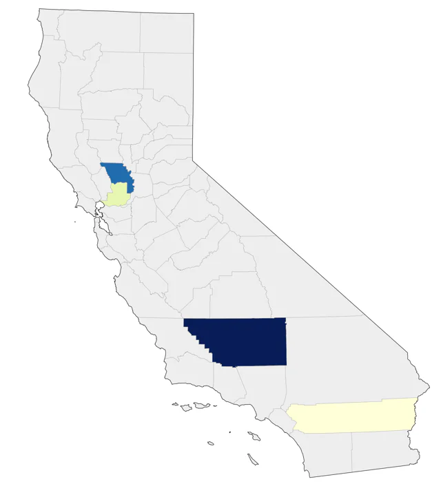 Marsh Sandpiper county map