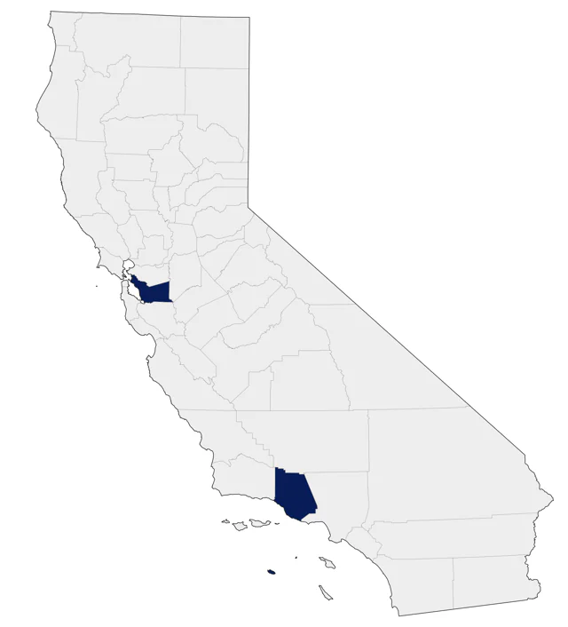 Mexican Violetear county map