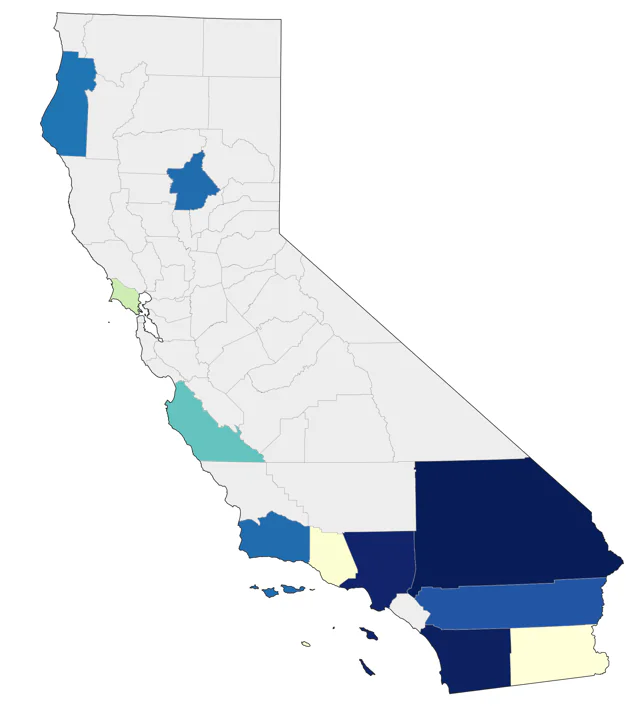 Mexican Whip-poor-will county map