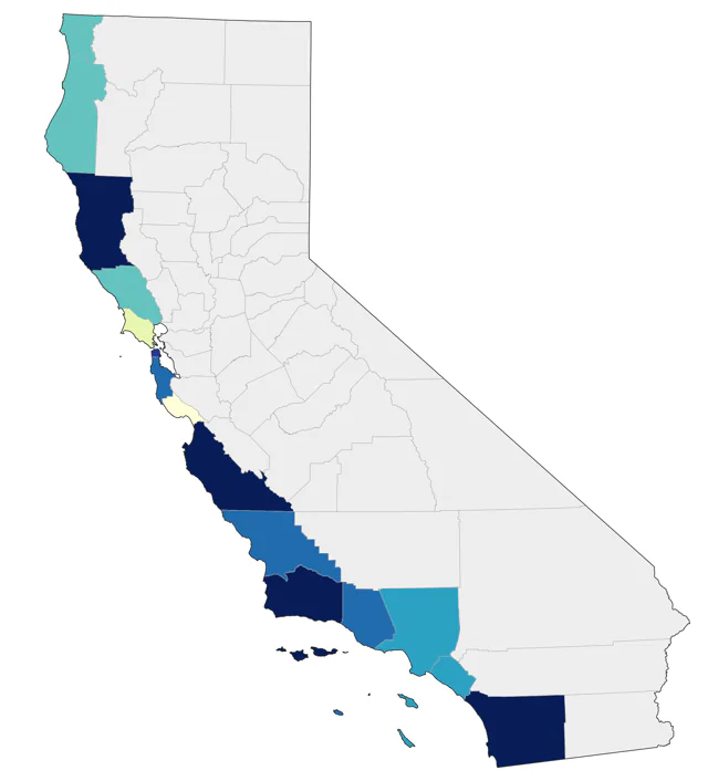 Nazca Booby county map
