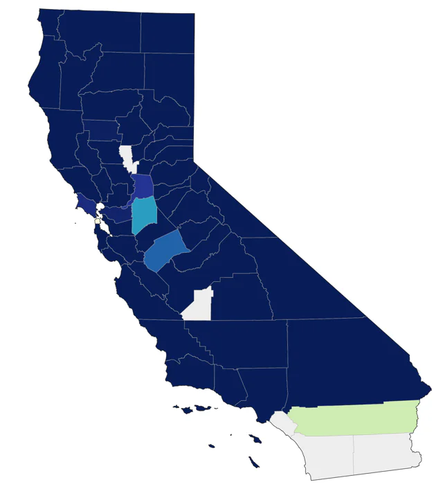 Northern Pygmy-Owl county map