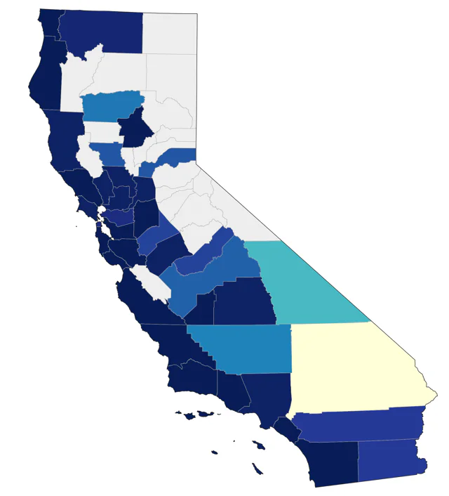 Pacific Golden-Plover county map