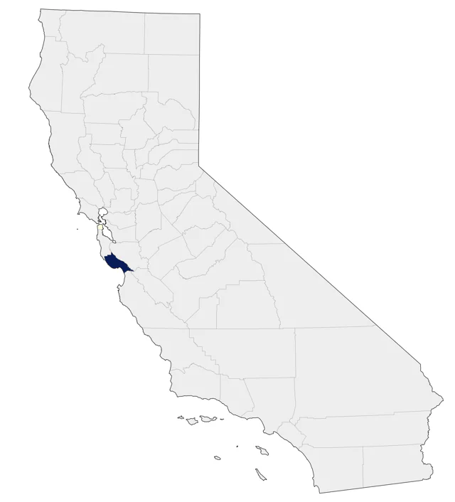 Pink-backed Pelican county map