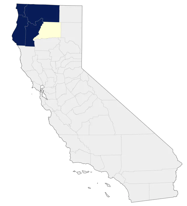 Ruffed Grouse county map