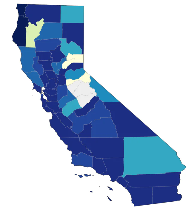 Semipalmated Sandpiper county map