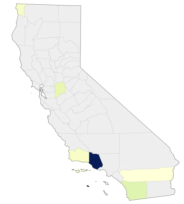 Spotted Redshank county map