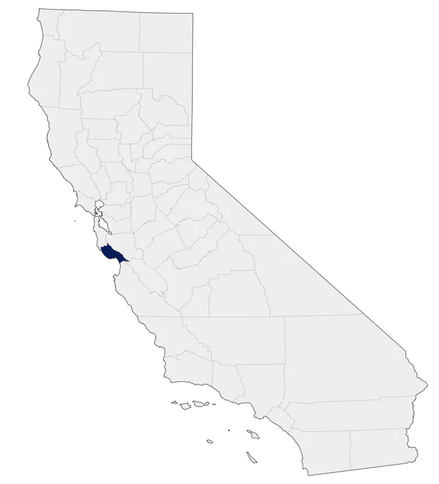 Stejneger's Scoter county map