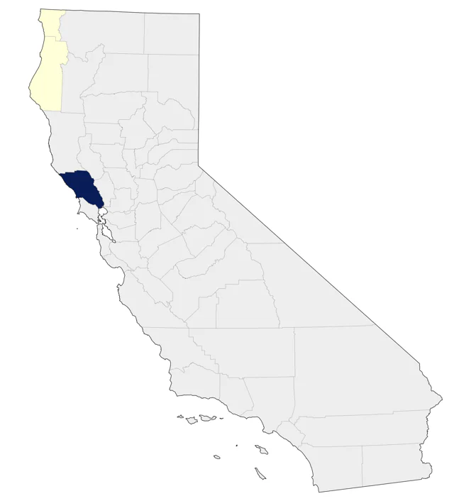 Steller's Eider county map
